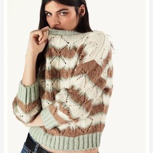ZARA OPEN KNIT SWEATER